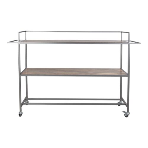 CARRINHO DE METAL E MADEIRA ORBIT