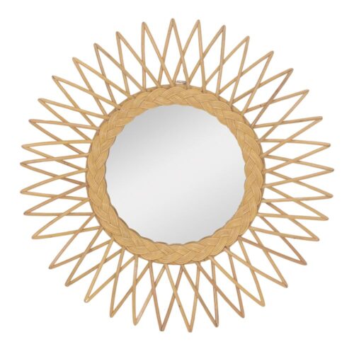 ESPEJO DE RATTÁN SUNFLOWER estilo Nórdico. Encuéntralo en MisterWils. Más de 4000m² de exposición y almacén.1