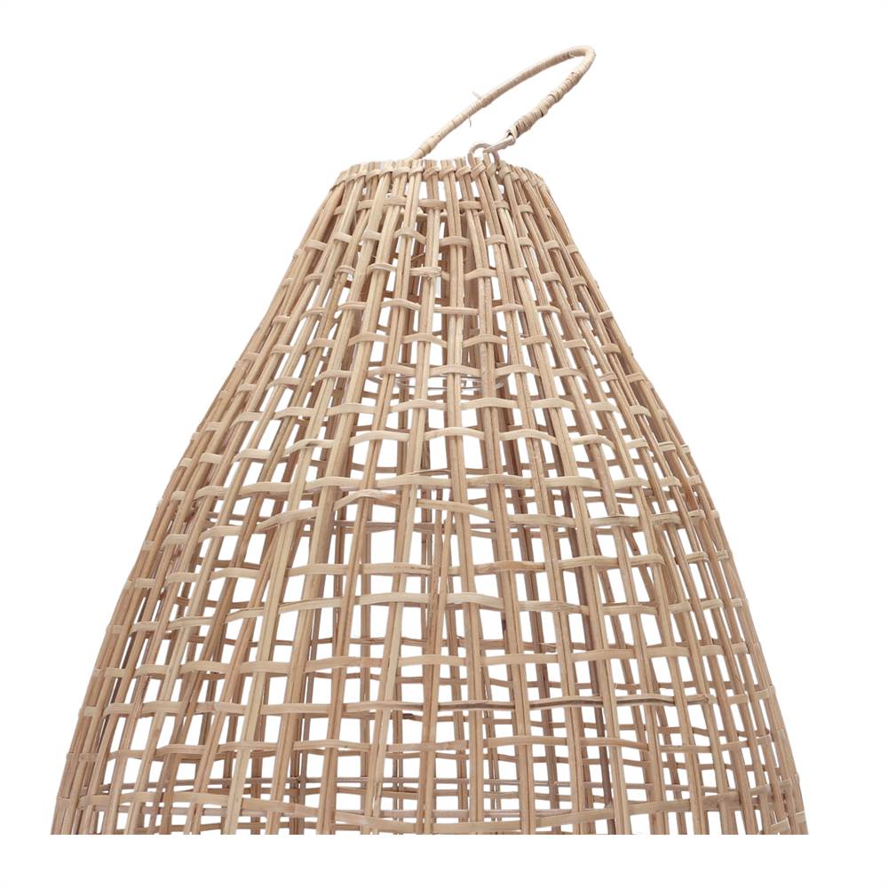 PANTALLA LÁMPARA DE RATTÁN SCOOP estilo Mediterráneo 2