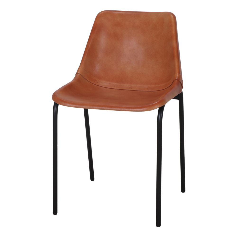 SILLA DE PIEL MALI estilo industrial 1