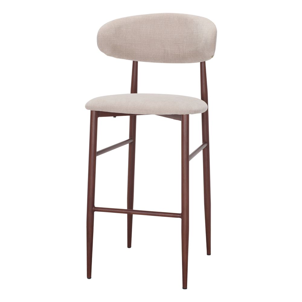 TABURETE ALTO TAPIZADO PRESLEY estilo Contemporáneo marfil