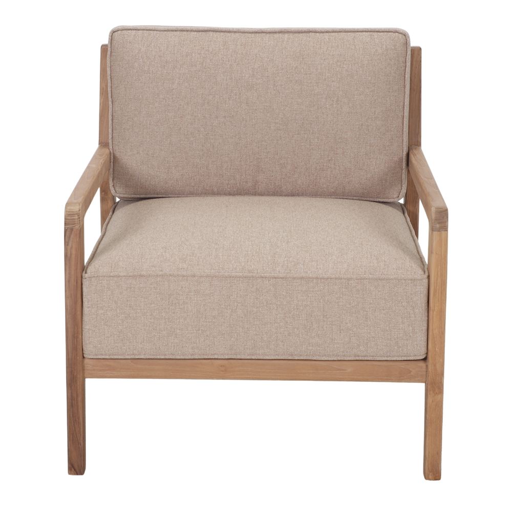 SILLÓN DE MADERA CON COJINES SWAM estilo Nórdico. 2