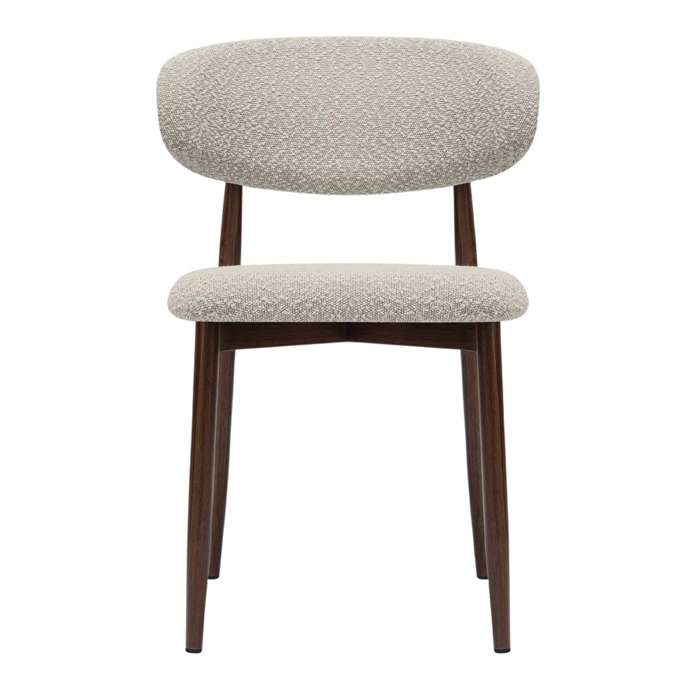 SILLA TAPIZADA LETICE estilo Contemporáneo. marfil 2