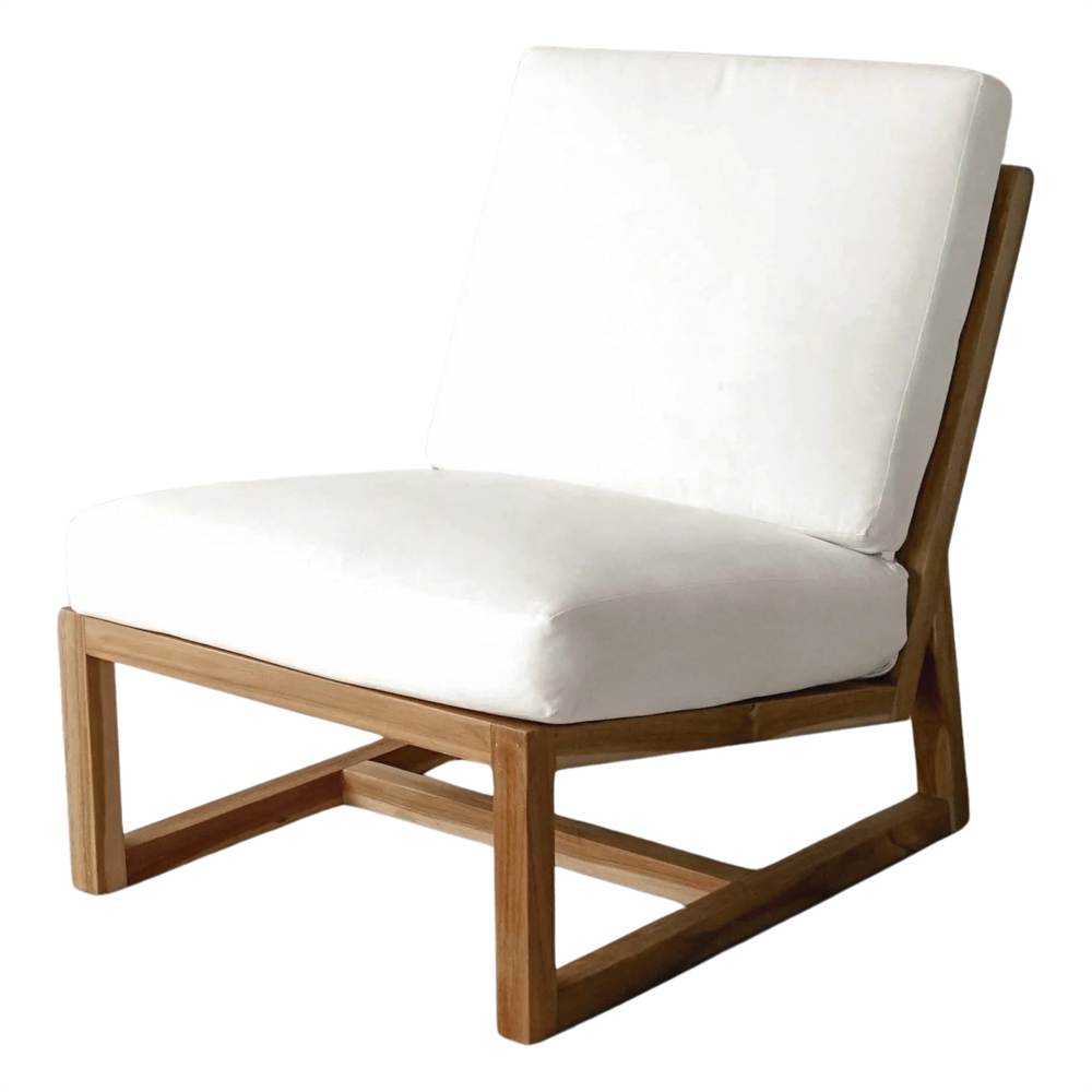BANCO DE MADERA CON COJINES SUNET estilo Mediterráneo. 1