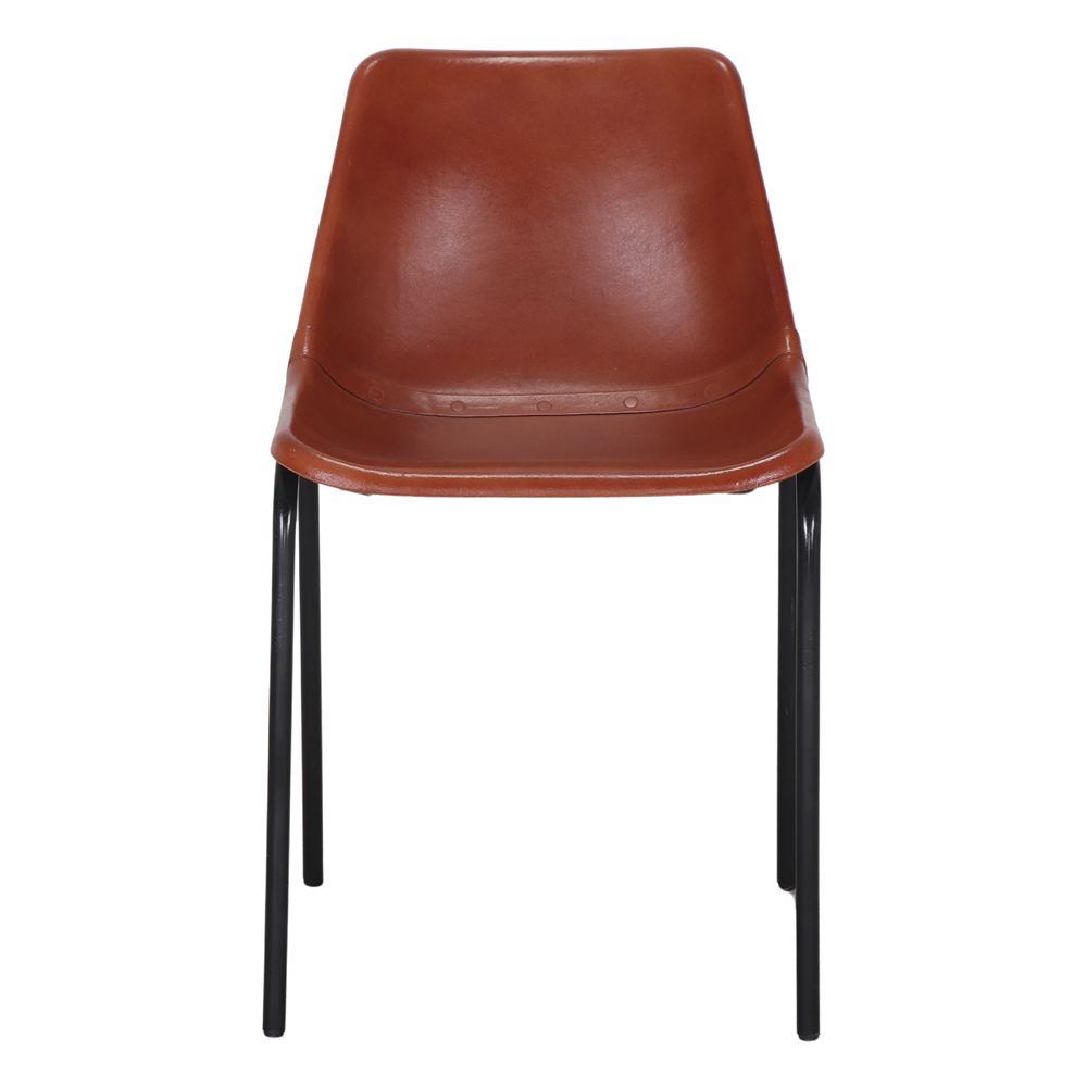 SILLA DE PIEL MALIBÚ estilo industrial 2