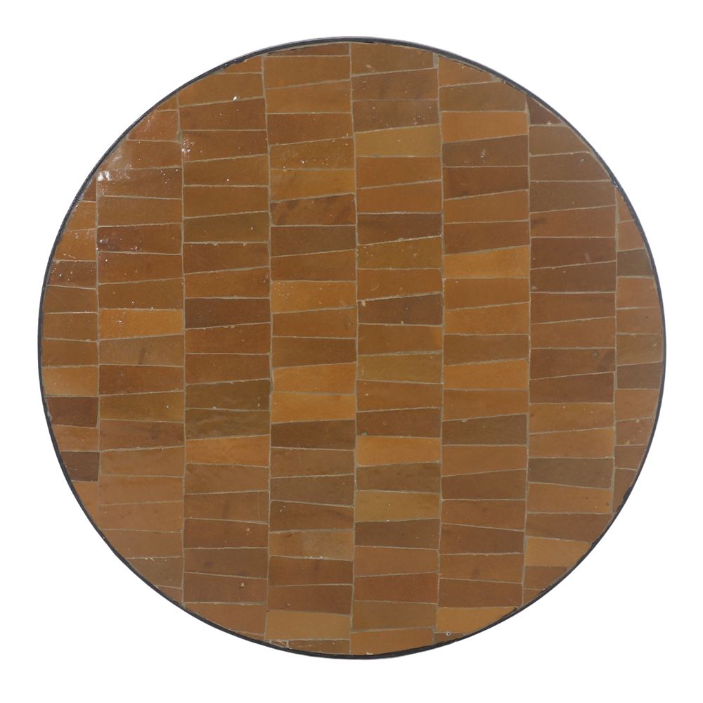 TAPA DE CERÁMICA Y METAL CAMBITA estilo Mediterráneo   redonda