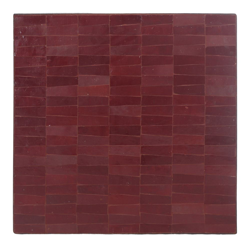 TAPA DE CERÁMICA Y METAL NADOR estilo Mediterráneo cuadrada