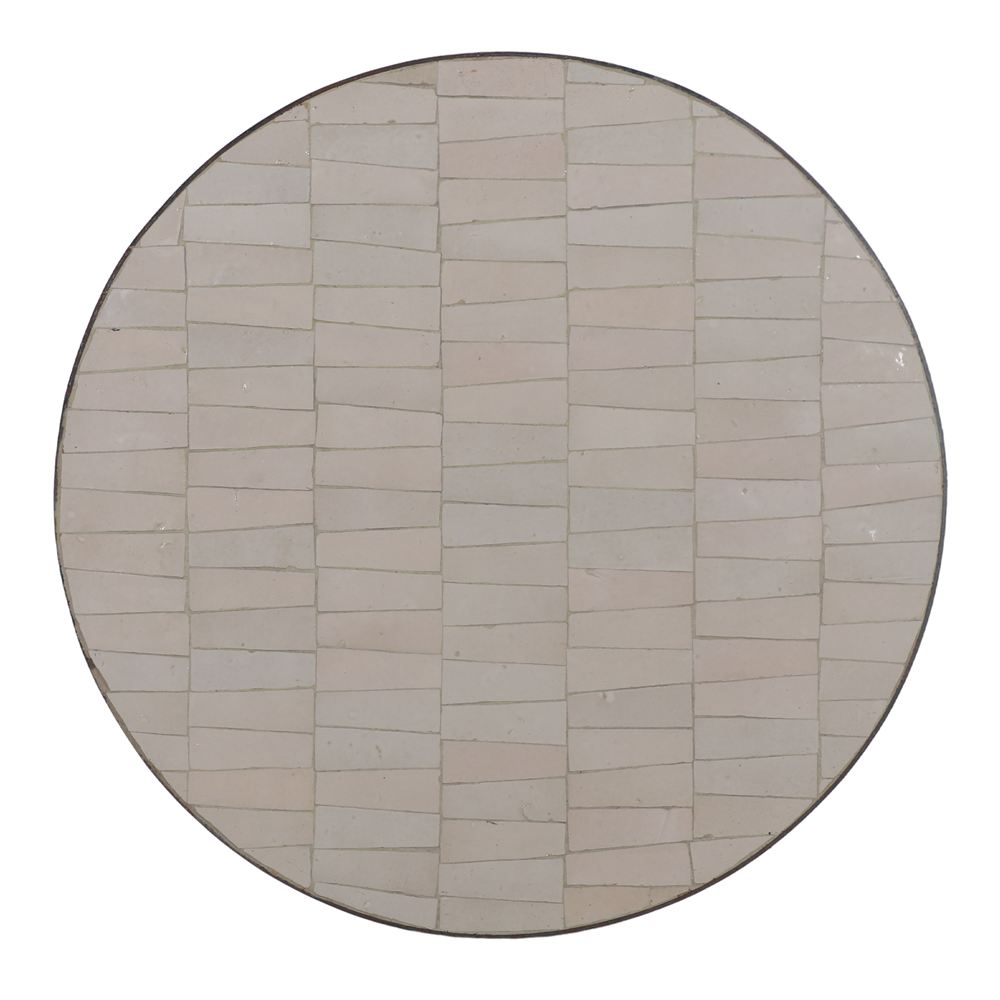 TAPA DE CERÁMICA Y METAL TANYA estilo Mediterráneo redonda