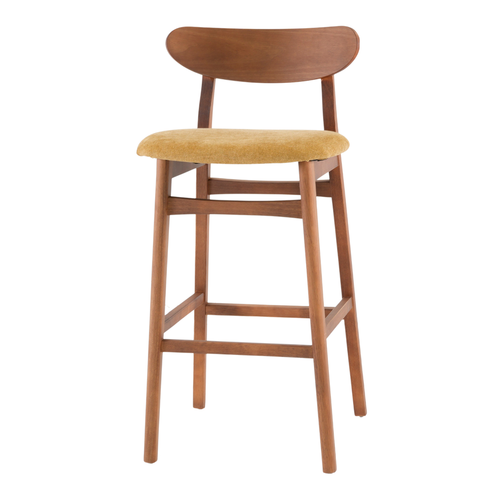 TABURETE ALTO DE MADERA MULINES estilo Nórdico
