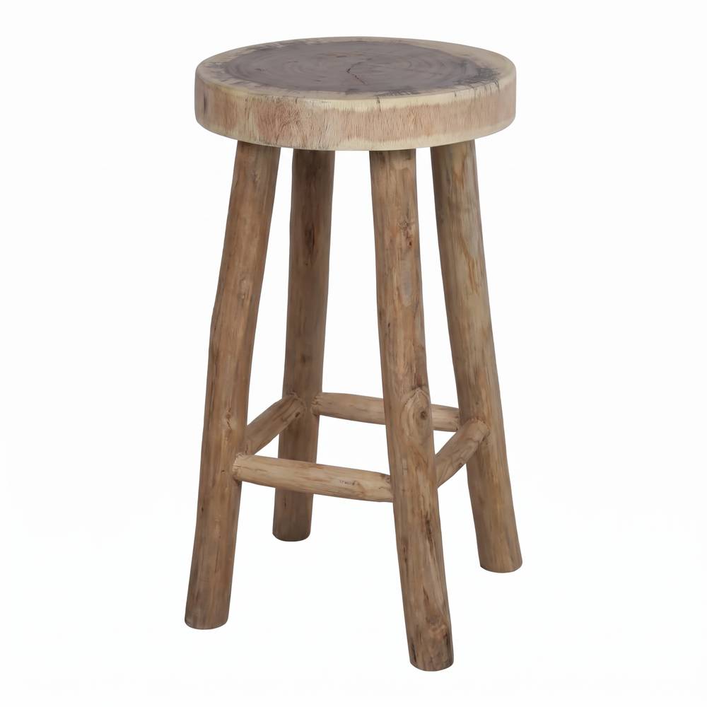 Taburete de cocina de madera Endor, de estilo Rústico.
Fabricado en madera tropical maciza.
No válido para exterior descubierto.